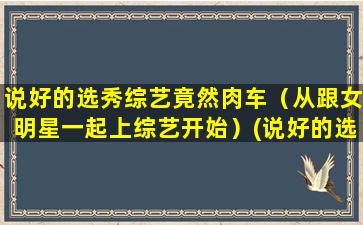 说好的选秀综艺竟然肉车（从跟女明星一起上综艺开始）(说好的选秀综艺竟然 百度网盘)